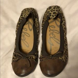 Cheetah print flats